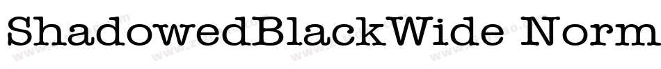 ShadowedBlackWide Normal字体转换
